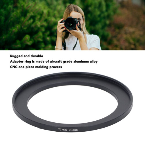 Metal 77mm to 95mm Filter Adapter Ring for Camera Filter Accessories 2