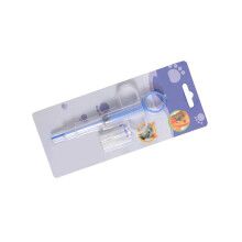 Dispensador de medicamentos para mascotas de doble cabezal con tubo y aguja para perros y gatos