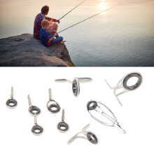 Reparatieset voor hengeltoppen die in de knoop raken, met 9 maten en keramische ringen.
