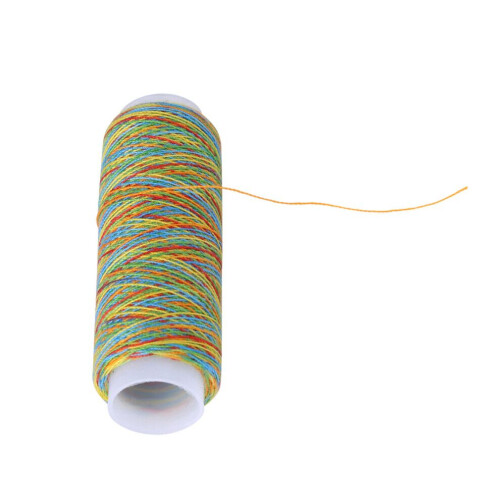 5pcs Multicolor Gradient Sewing Thread Spools for Quilting Embroidery Garments 2