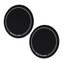 Practice & Performance 2PCS PET Slijtvaste Drumvel Beschermpatch Zwart