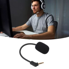 Detachable 3.5mm Noise Cancelling Mic for Gaming Headsets Replacement