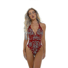 (2XL, Red) Ladies Lace Sexy Lingerie One Piece Erotic Underwear Nightwear-FCY