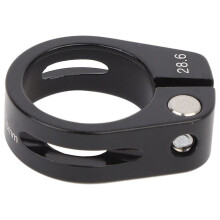 CANSUCC 28,6 mm Aluminiumlegierung Schraubverschluss Auspuffkrümmer V-Band-Klemme für Motorrad (schwarz)