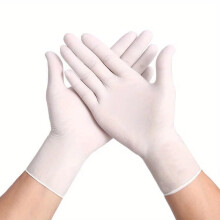 Nitrile Gloves White Large 20/30/60Count Waterproof For Kitchen Cleaning Tattoo Car Pet Care Hair Dyeing