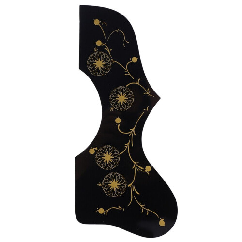 Adhesive Folk Guitar Pickguard with Black Pattern for Right Hand High Quality 1