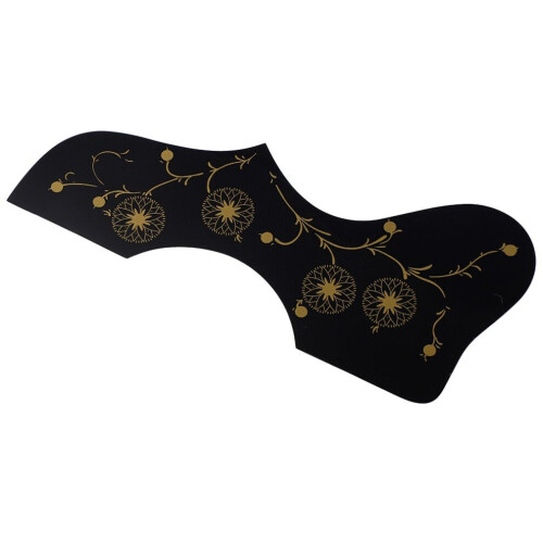 Adhesive Folk Guitar Pickguard with Black Pattern for Right Hand High Quality 2