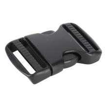 5 stuks zwarte plastic snelsluitgespen, 25 mm verstelbare riemen