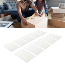 Adhesivo de sellado despegable de papel kraft blanco de 48 x 215 mm para alta temperatura