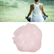 Pink Quartz Crystal Energy Stone Handicraft for Meditation & Gift
