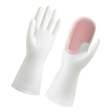 PVC Reusable Cleaning Gloves Non Slip Heat Insulation Wear Resistant 90g