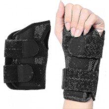 (Left hand-S, Black) Carpal Tunnel Wrist Brace, Breathable Wrist Splint Brace Night Support Adjustable Straps For Tendonitis Arthritis