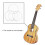 4pcs Ukulele Strings Set Nylon White U103 Black U102 Bright Sound 4