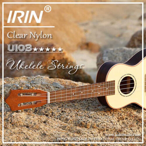 4pcs Ukulele Strings Set Nylon White U103 Black U102 Bright Sound 1