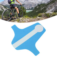 Lichtgewicht blauw PP-fietsspatbord voor mountainbikes en racefietsen, buigbaar en draagbaar.