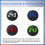 7-120VDC Touch Control Voltage Meter with Alarm, Custom Colors, 33.5mm 1