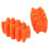 Robuste Silikon-Stabilisatoren für Compoundbögen – 2er-Pack, Orange 1