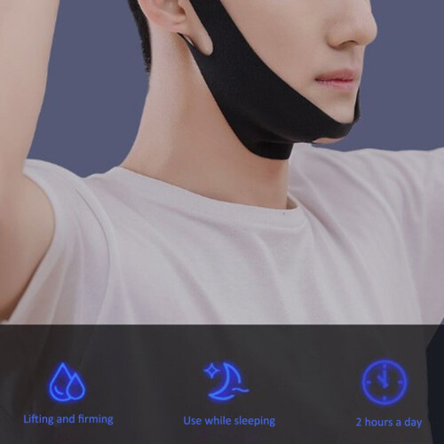 Men's Face Lifting Strap - Elastic Chin Reducer Firming Slimming Band 2