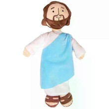 (CRIMSON) Christ Religious Home Decoration Virgin Mary Educational Plush Pillow Jesus Plush Doll Stuffed Toy