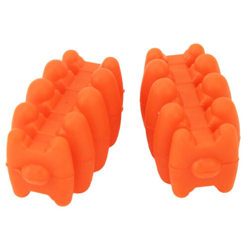 Robuste Silikon-Stabilisatoren für Compoundbögen – 2er-Pack, Orange 2