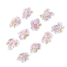 30 stuks bloemenstickers, multifunctioneel, decoratief en zelfklevend voor notitieboek/album
