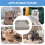 Cooling Dog Bed Extra Large Washable AntiSlip SelfCooling Pet Pad Gray 2