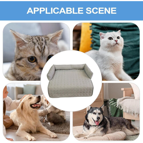 Cooling Dog Bed Extra Large Washable AntiSlip SelfCooling Pet Pad Gray 1