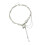 Collier de mode double couche avec colombes volantes et glands, 1