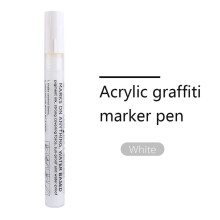 Rotulador acrílico brillante y colorido para manualidades, álbumes de recortes, color blanco