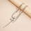 Collier de mode double couche avec colombes volantes et glands, 4