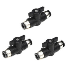 8mm Push Connect Valve Ball Valve 8mm Air Flow Control Valve Quick Connect Valve Tube Fittings 3 Pa hwy