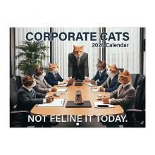 (cat a) 2026 Wall Calendar 12-Month Calendar Funny Animal Hanging Calendar for Office School Home Gag Gifts-dog a