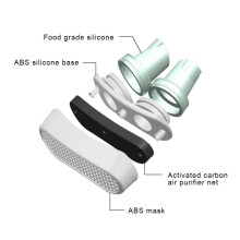 Verbesserter Anti-Schnarch-Nasenreiniger, Schnarchstopper, Nasenbelüftungs-Luftfilter, Weiß