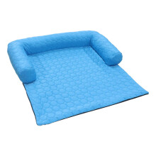 Pet Cooling Mat NonSlip Washable Kennel Pad For Small To Medium Breed Puppy Kitten Dogs And Cats UShape Pillow
