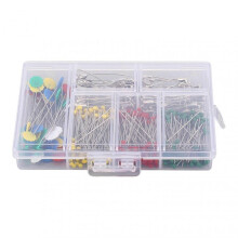 400pcs Sewing Pins Set Multicolor Plum and Glass Ball Head Pins Set for Fabric DIY Jewelry Decoration