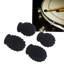 4-teiliges Silikon-Dämpferset für Drumsticks, passend für Sticks mit einem Kopfdurchmesser unter 10