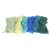 6PCS Colorful Cotton Embroidery Thread 2mm 10m for Cross Stitch