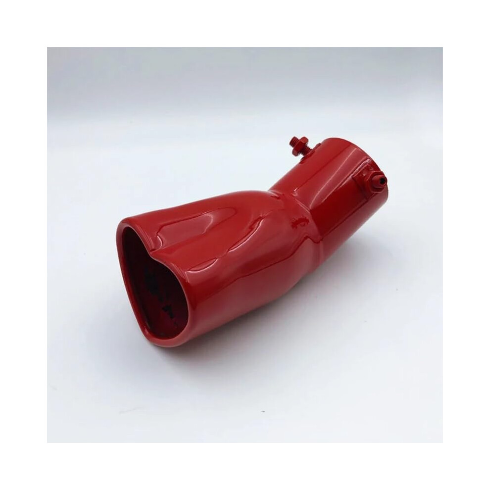 Heart Shape Car Exhaust Tip 2.5 Inch Stainless Steel Burnt And Bent Muffler Tail Pipe Blue/Red 9323874271743