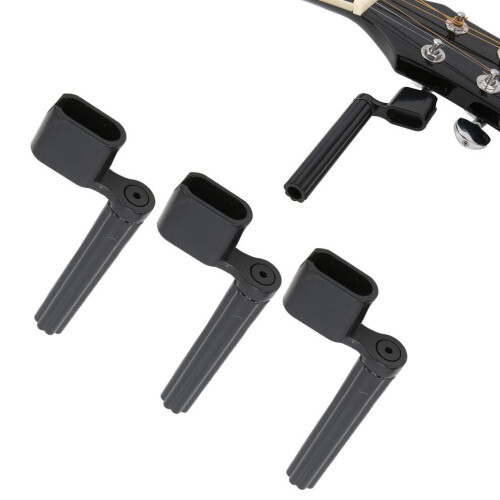Stränguppdragare och Peg Puller-set för ukulele och gitarr - 3 delar i svart