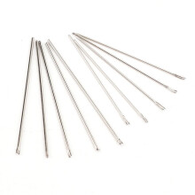 Zubehör zum Neuverwurzeln von Puppen, 10 Stück Edelstahlnadeln 0,6 mm & 0,8 mm