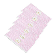 Selbstklebende rosa-weiße Etiketten, 5 Stück, zur Flaschendekoration