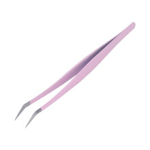 Professionelle Wimpernverlängerungspinzette aus Edelstahl, präzises Werkzeug für gebogene Wimpern