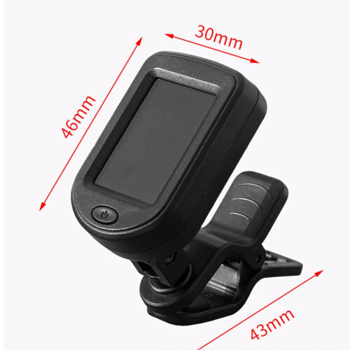 Clip-On högprecisionsstämapparat för akustisk gitarr ukulele bas violin bärbar 1