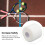 Polyurethane Badminton Racket Shock Absorption Wrap White 3