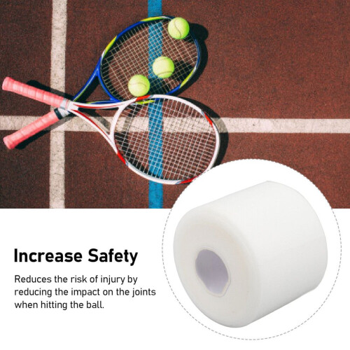 Polyurethane Badminton Racket Shock Absorption Wrap White 2