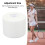 Polyurethane Badminton Racket Shock Absorption Wrap White 4