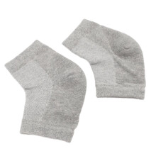 Calcetines hidratantes grises para pies - Silicona reutilizable para reparar grietas en el talón