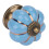 European Style Blue Ceramic Pumpkin Knobs for Room Cabinets and Drawer Pulls 1