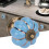 European Style Blue Ceramic Pumpkin Knobs for Room Cabinets and Drawer Pulls 3