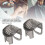 2pcs Beard Trimmer Comb for QT4003, Washable, ABS, Compatible Models 4